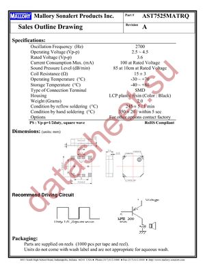 AST7525MATRQ datasheet  